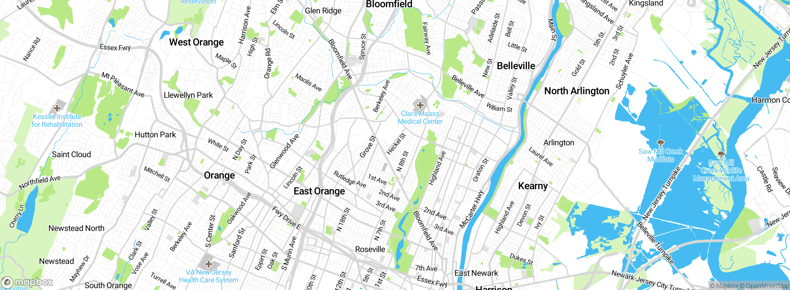 Map showing approximate location