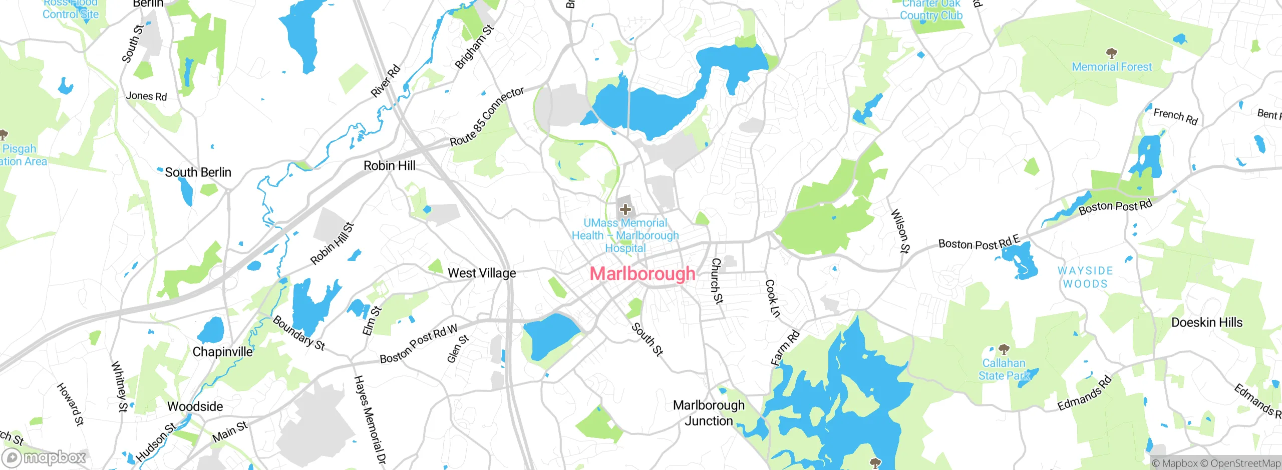 Map showing approximate location