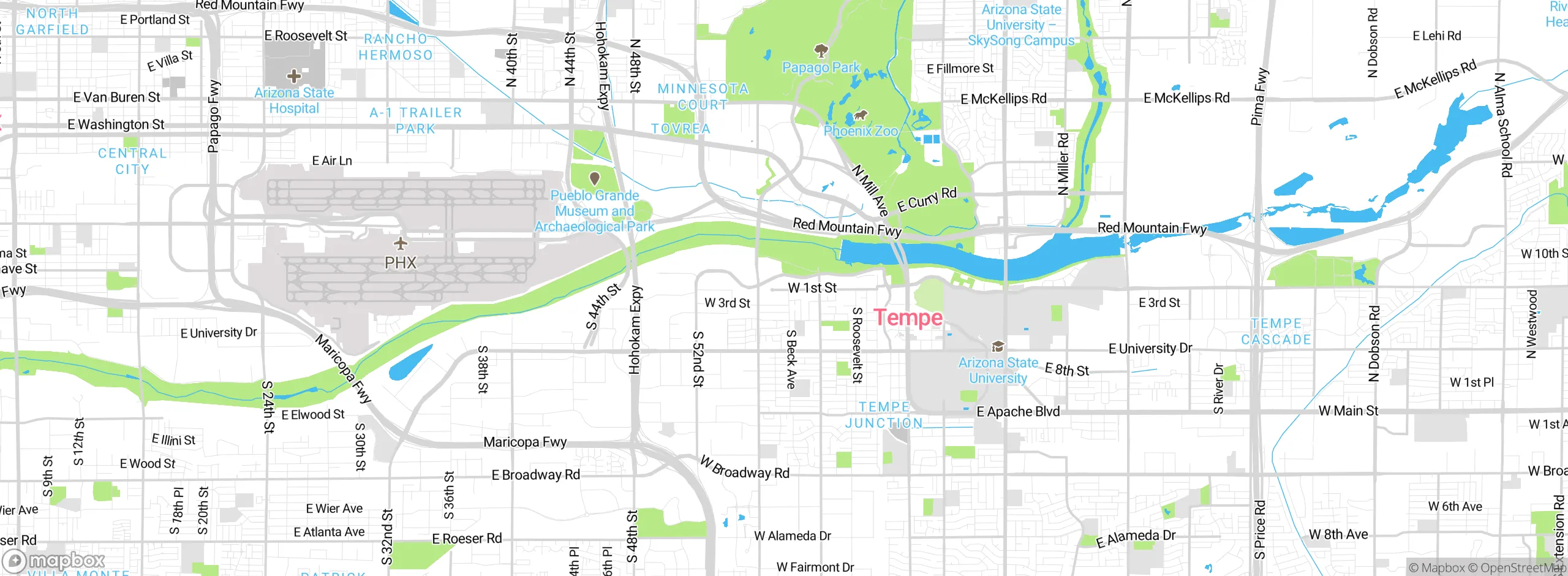 Map showing approximate location