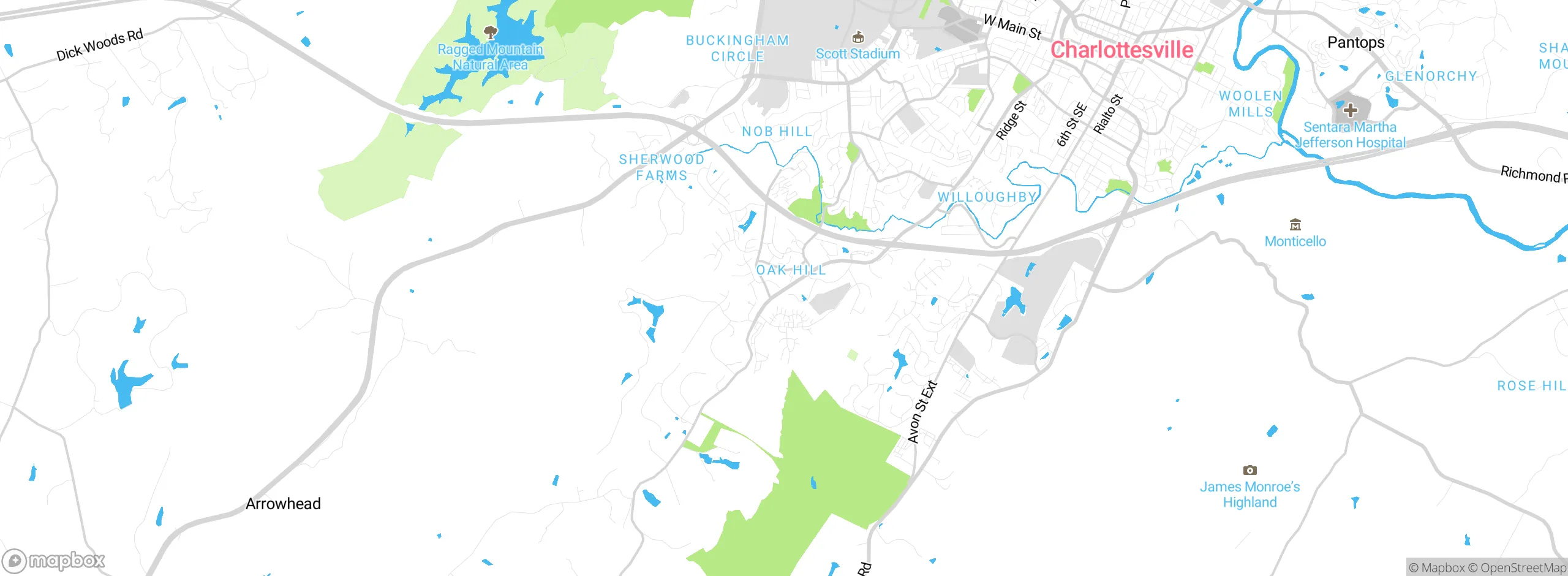 Map showing approximate location