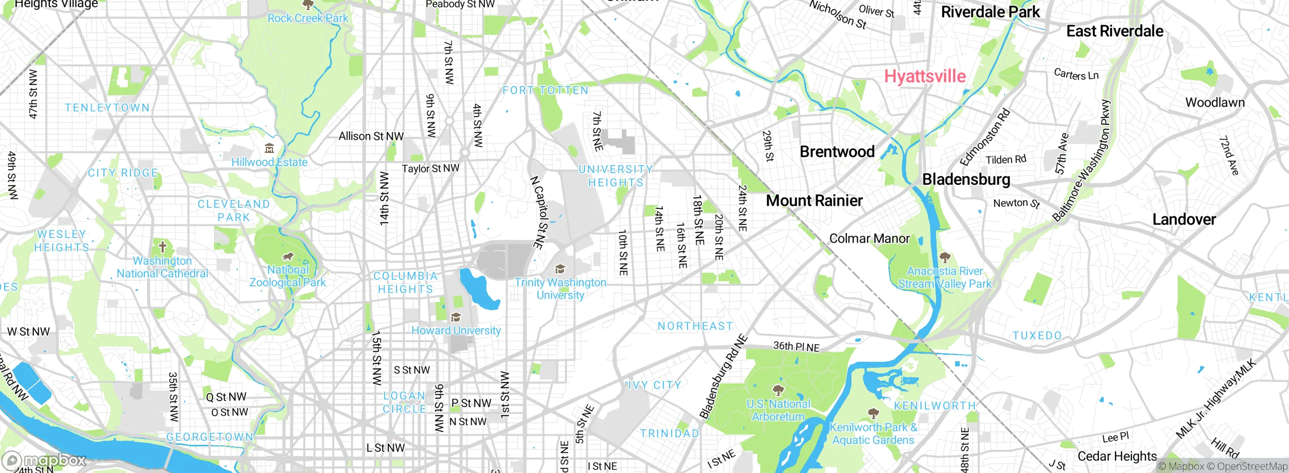 Map showing approximate location