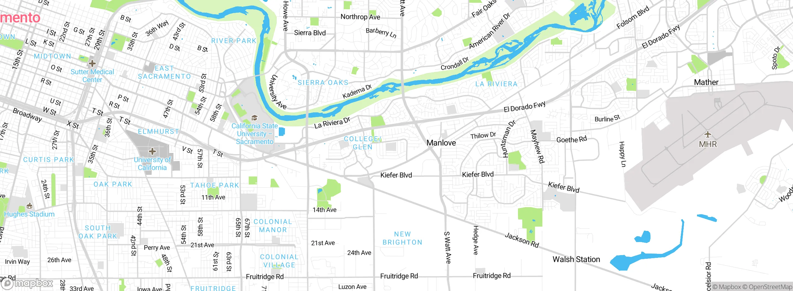 Map showing approximate location