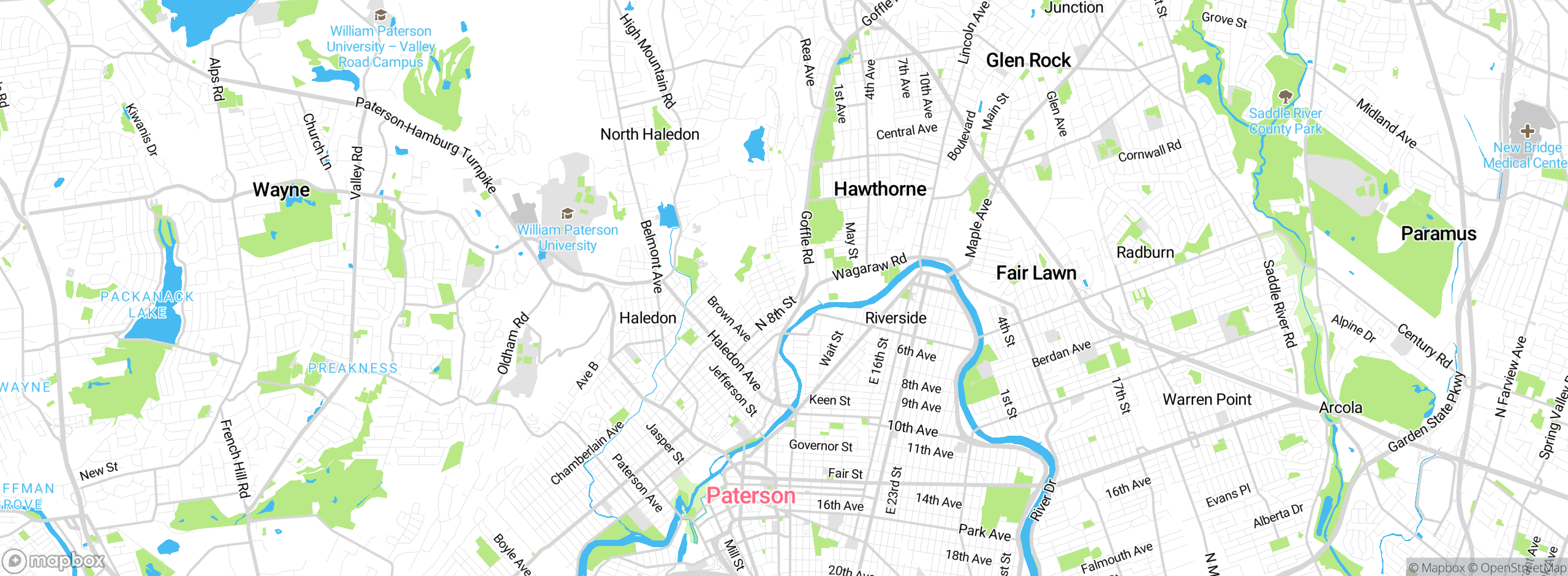 Map showing approximate location