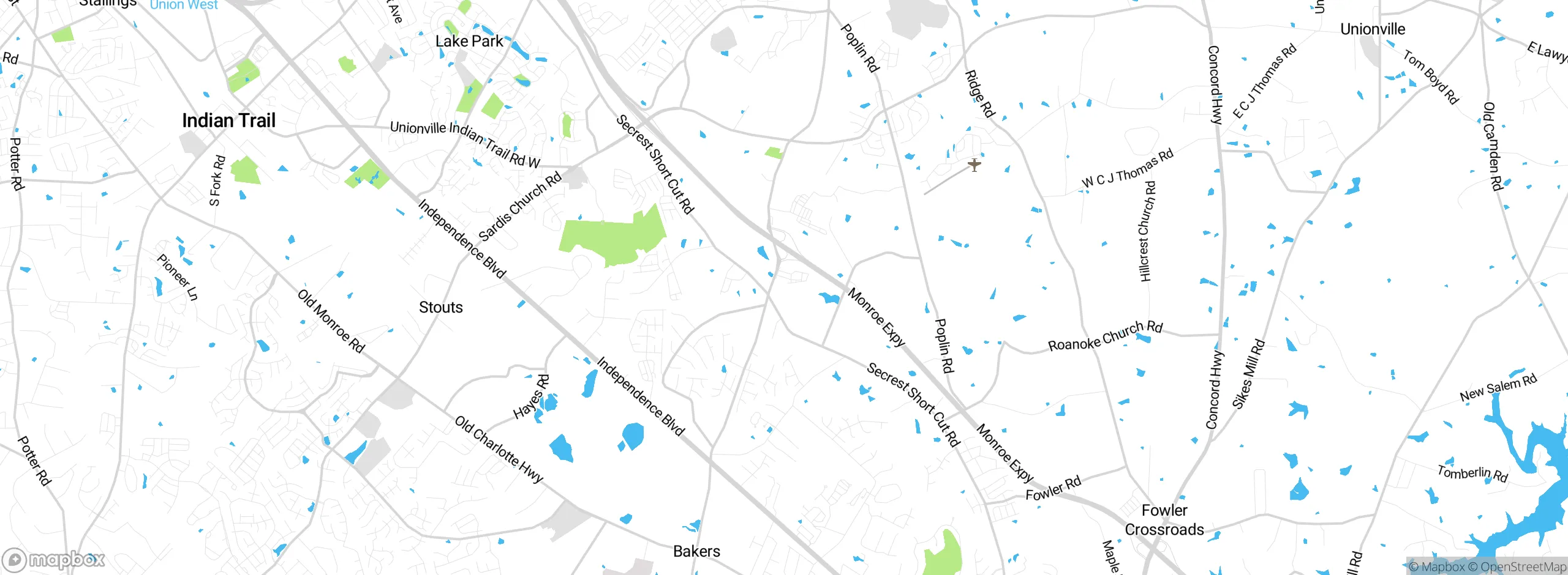 Map showing approximate location