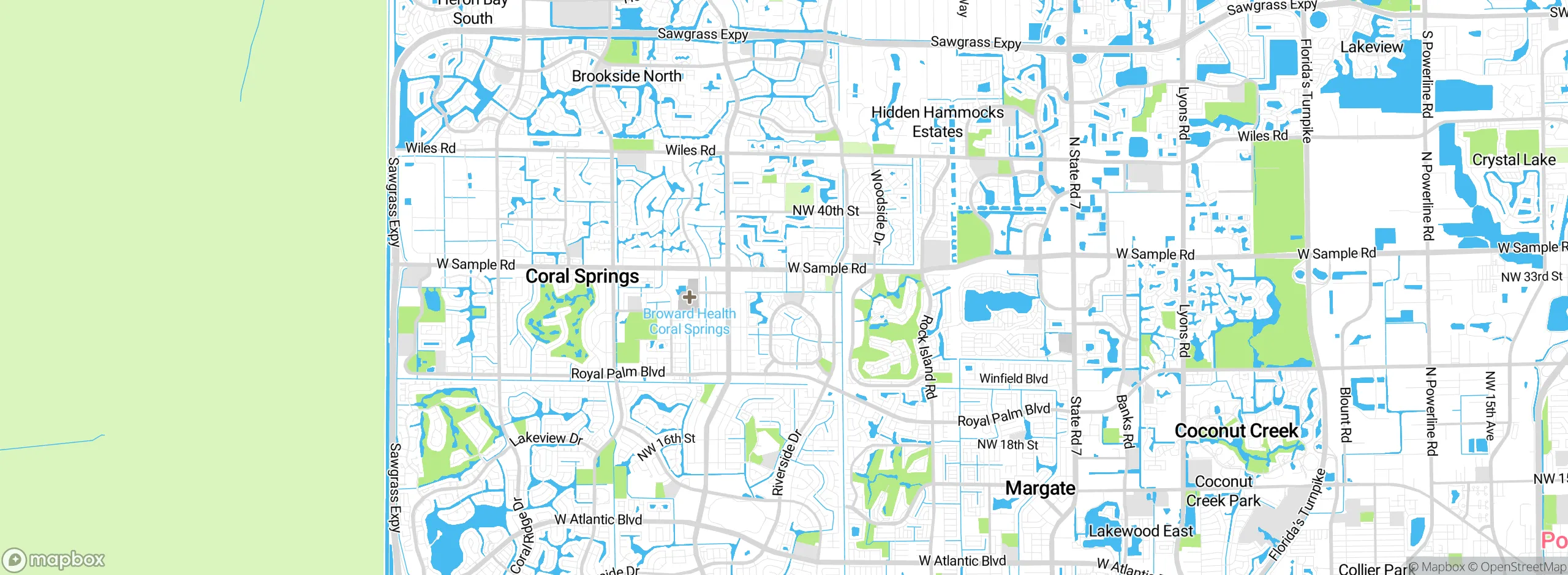 Map showing approximate location