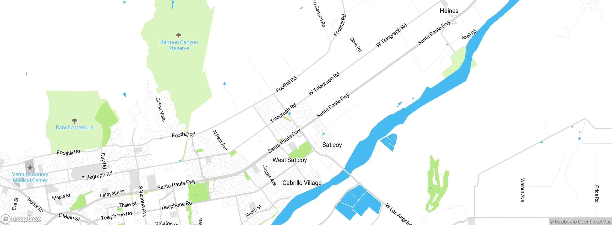 Map showing approximate location