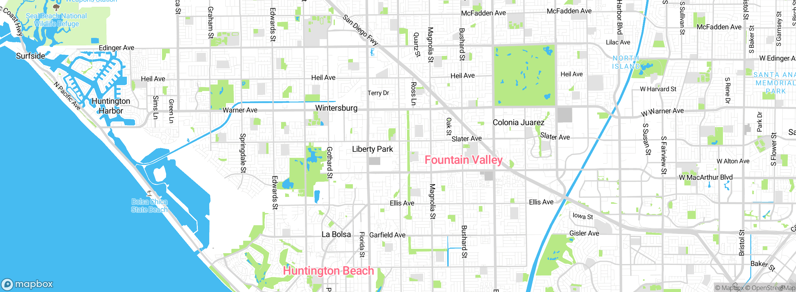 Map showing approximate location