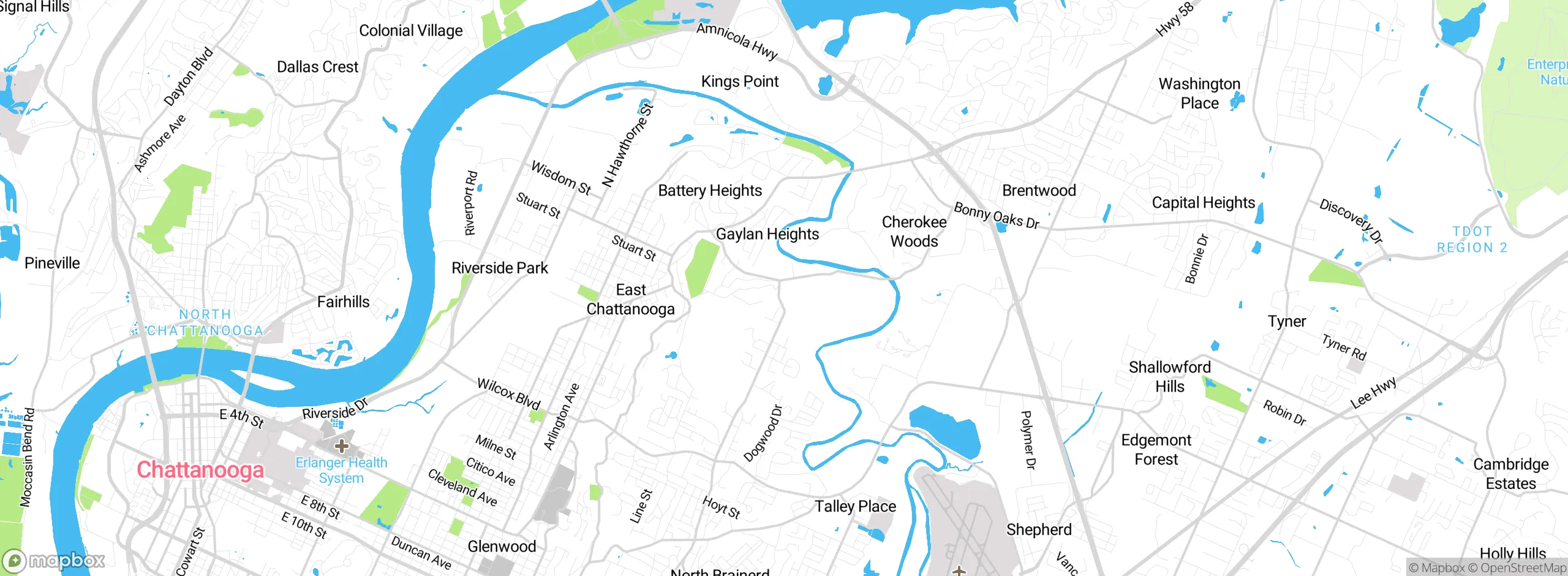 Map showing approximate location