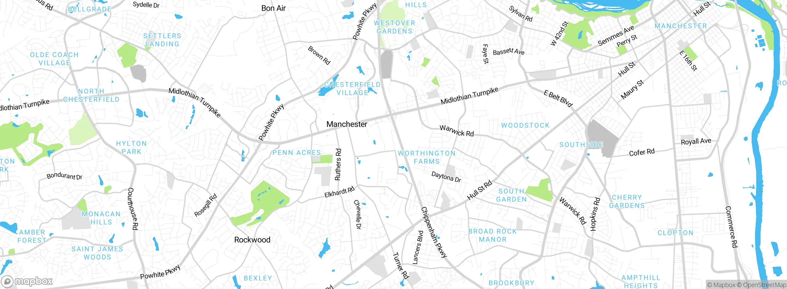 Map showing approximate location