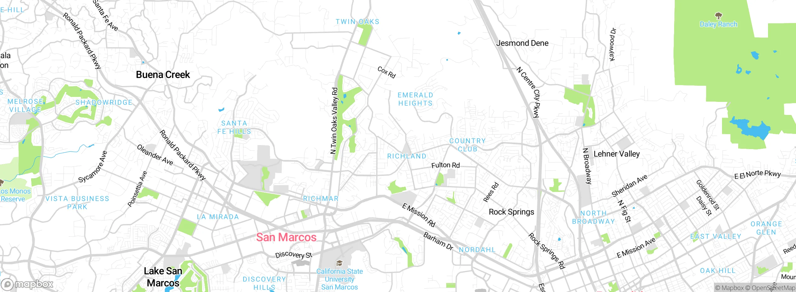 Map showing approximate location