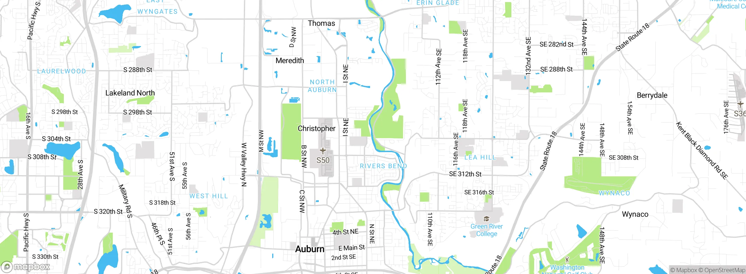 Map showing approximate location