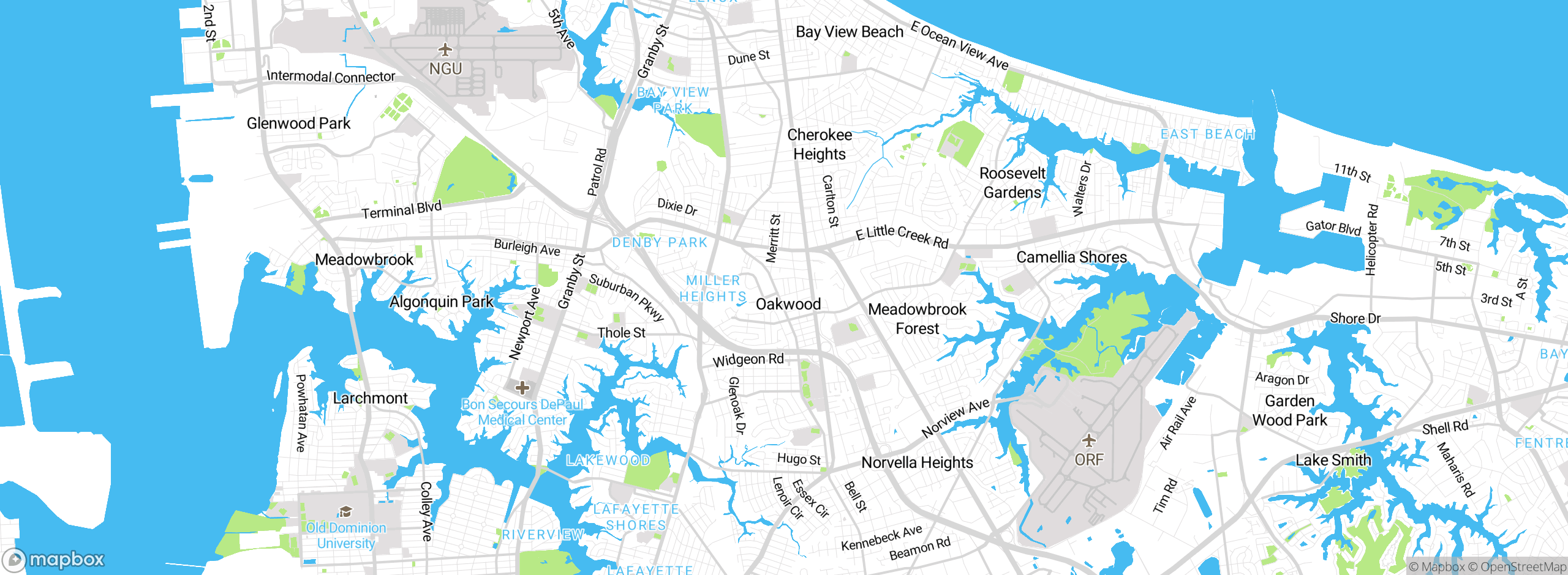 Map showing approximate location
