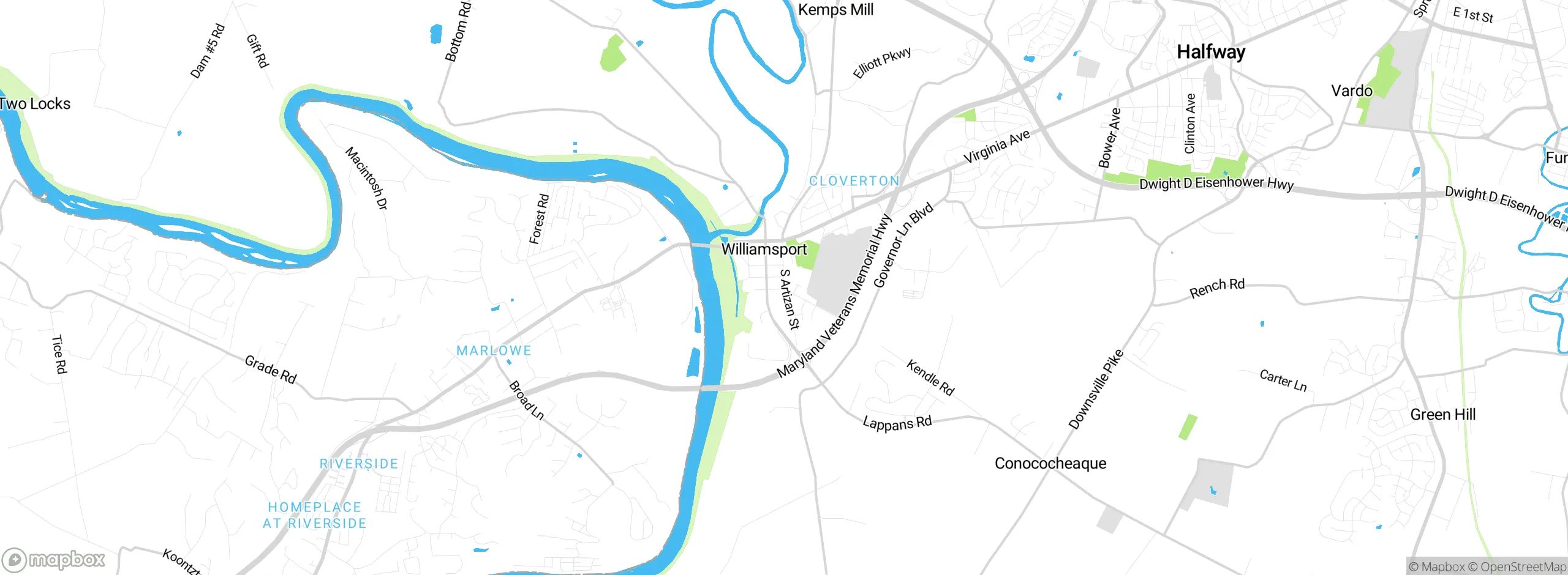 Map showing approximate location