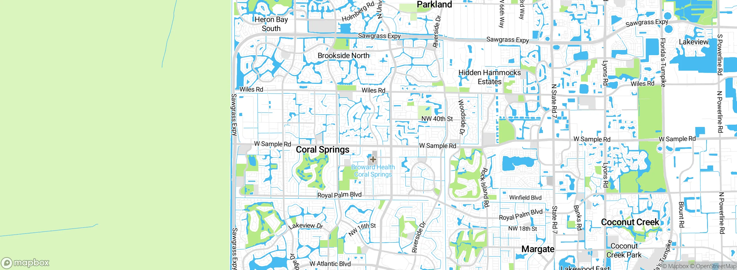 Map showing approximate location