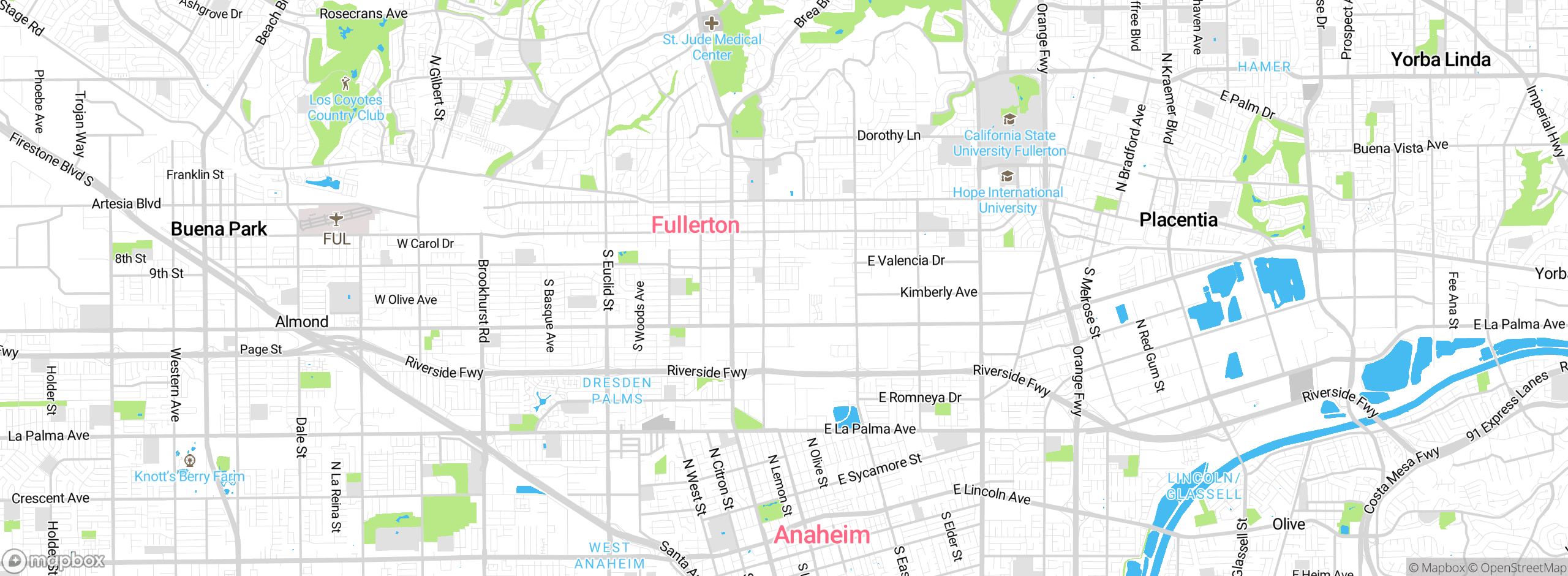 Map showing approximate location