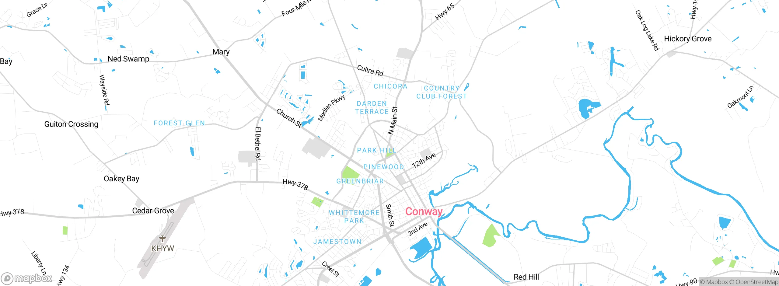 Map showing approximate location