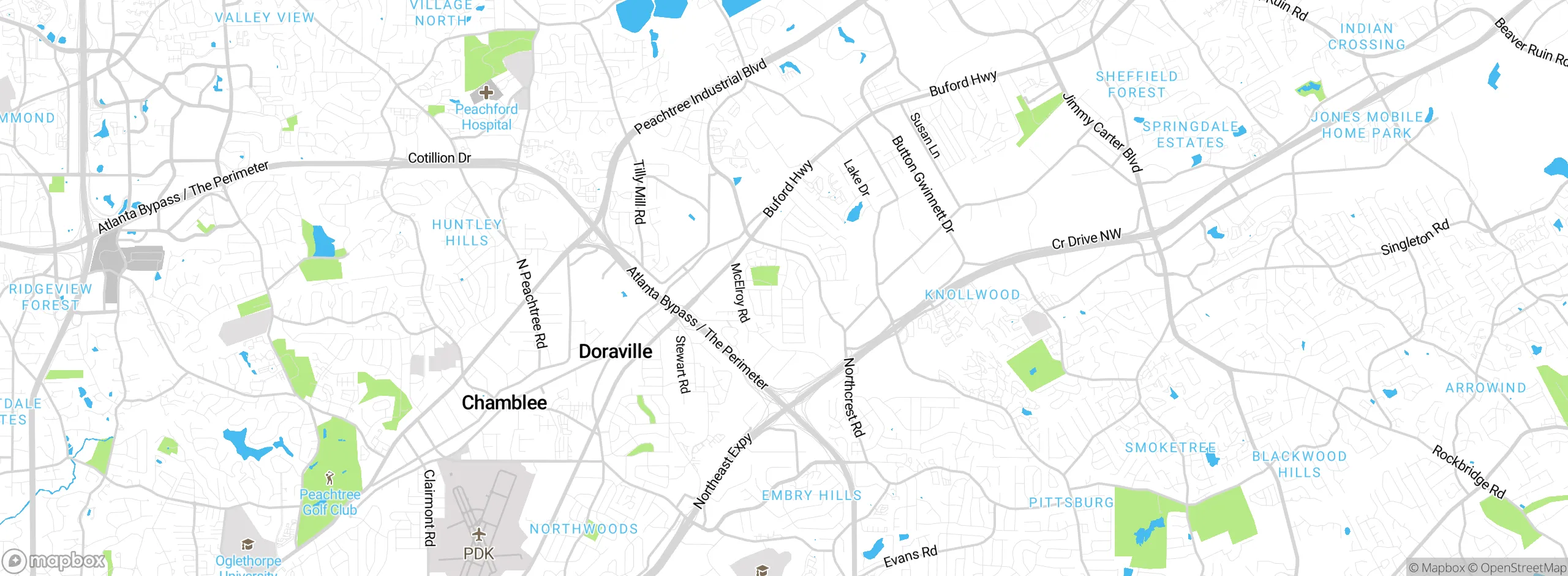 Map showing approximate location
