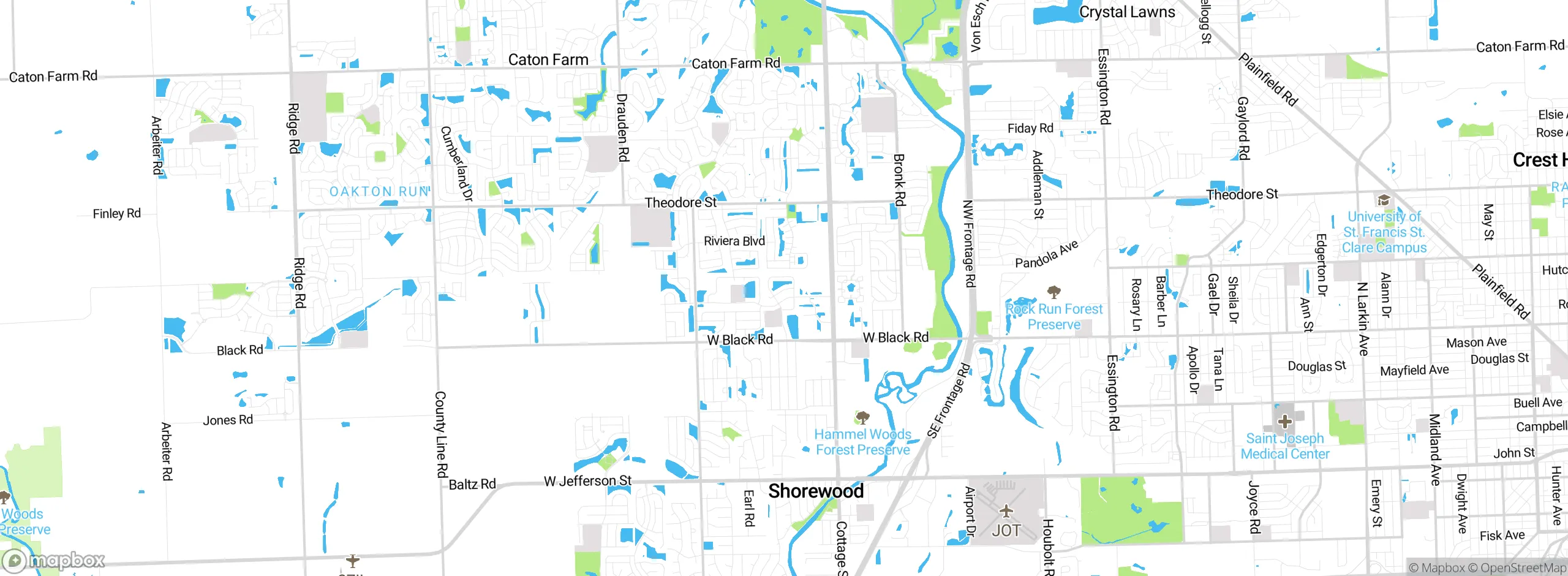 Map showing approximate location
