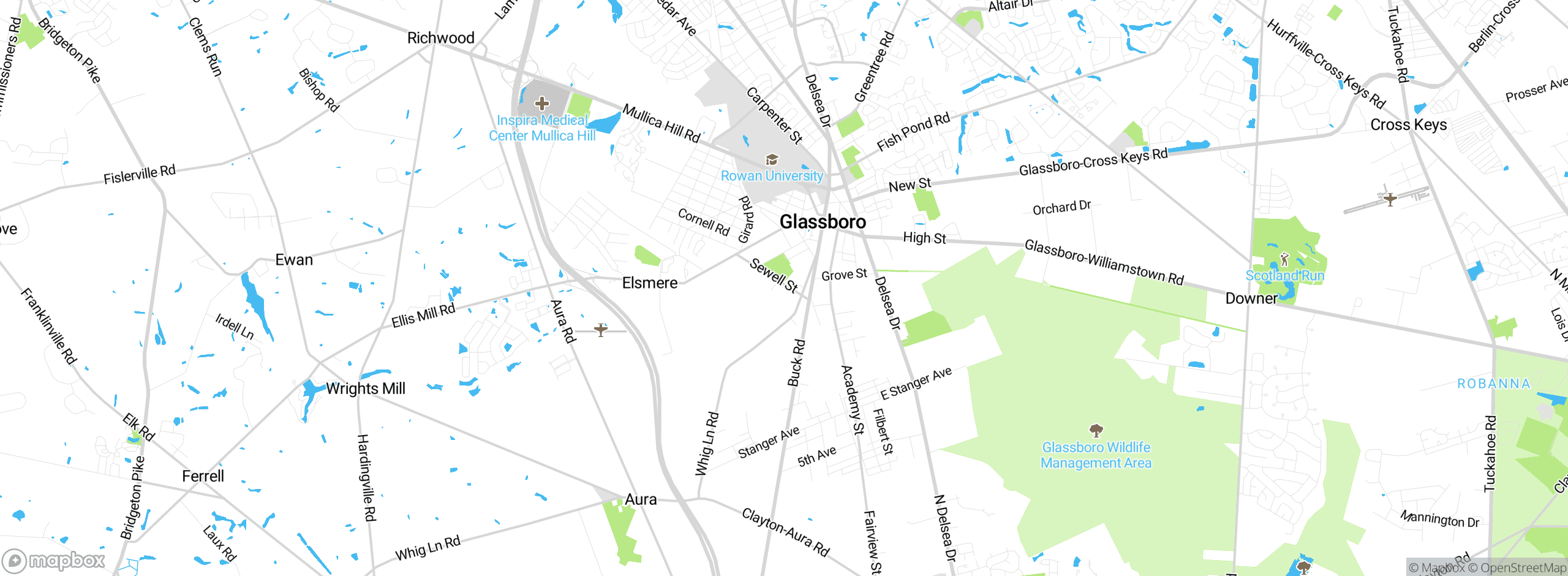 Map showing approximate location