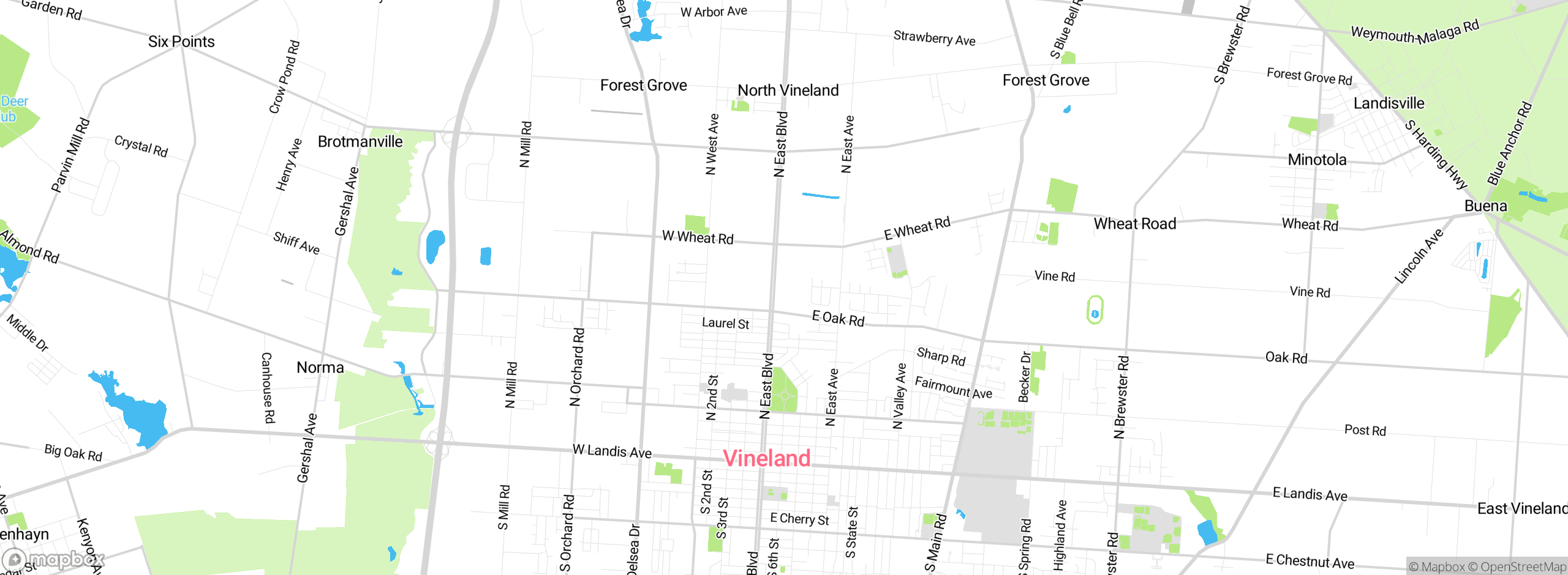 Map showing approximate location