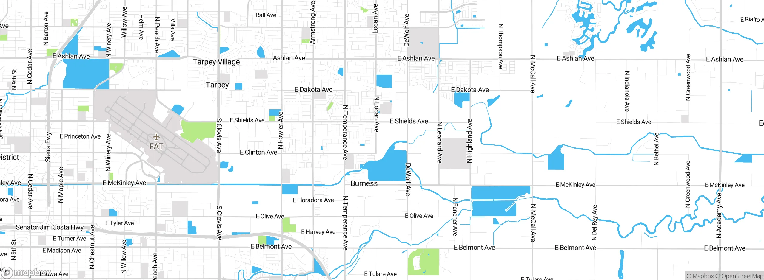 Map showing approximate location