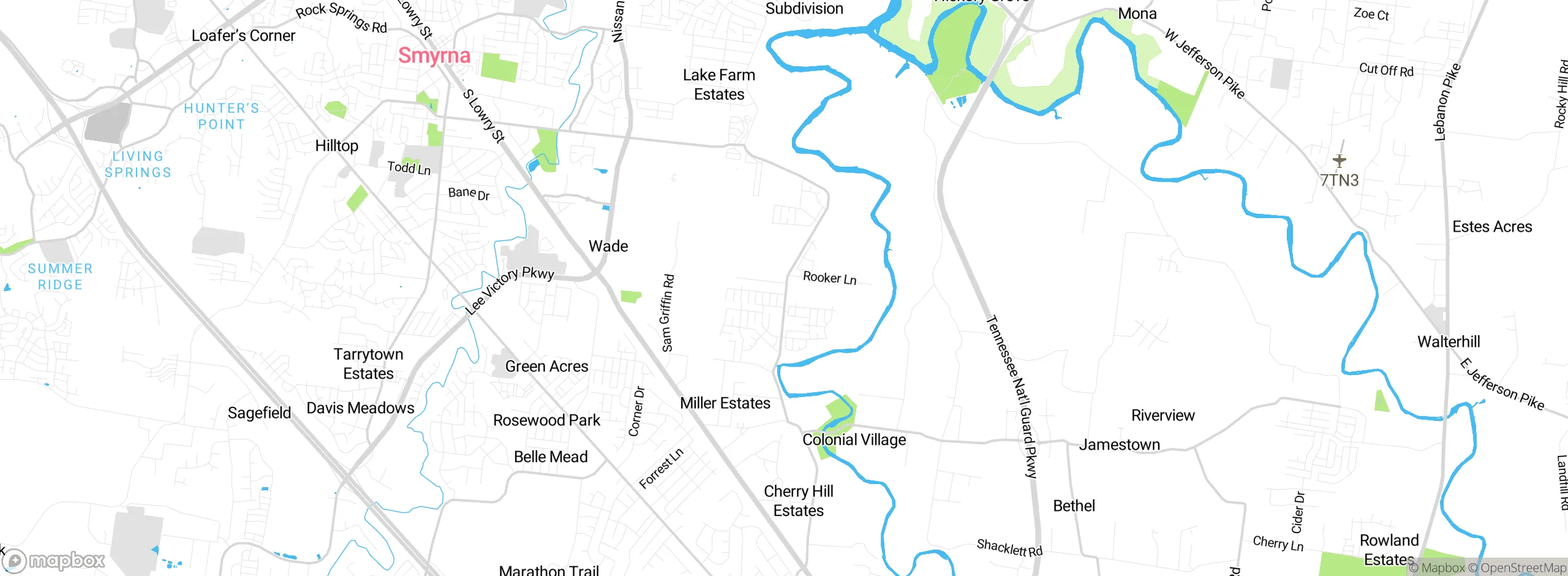 Map showing approximate location