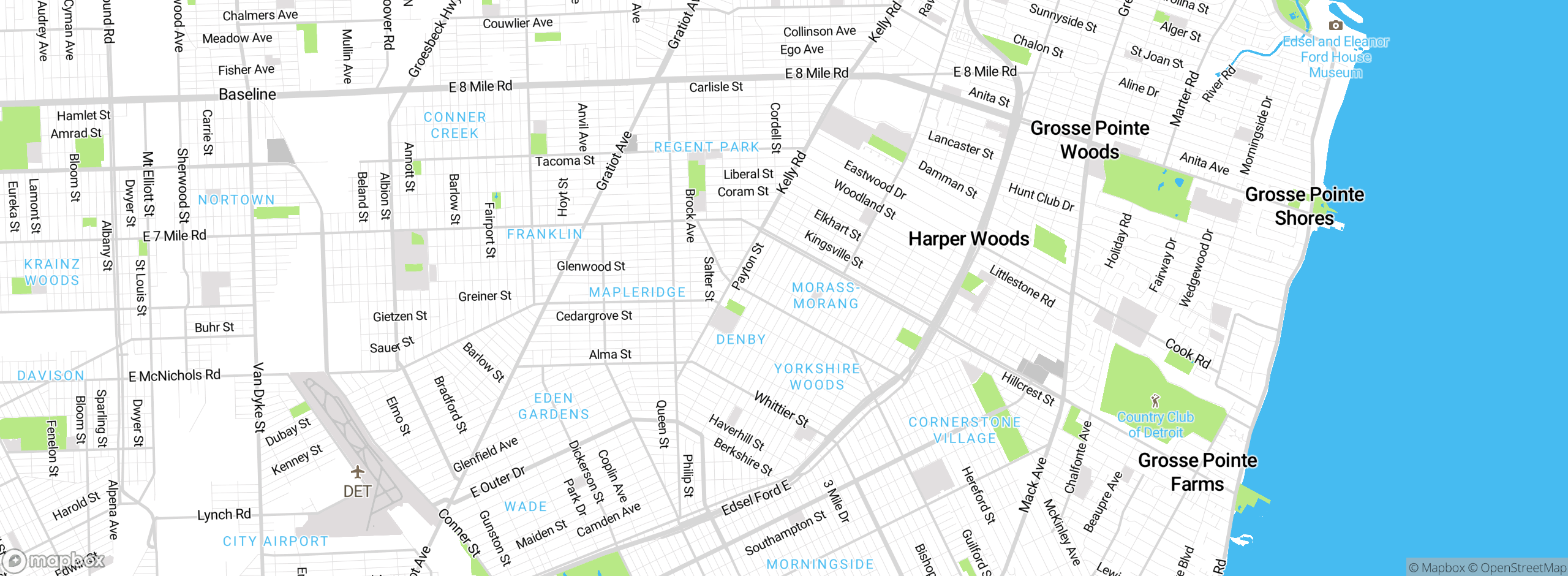 Map showing approximate location