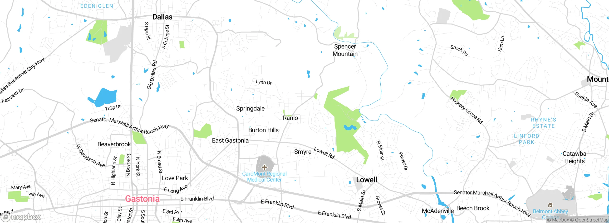 Map showing approximate location