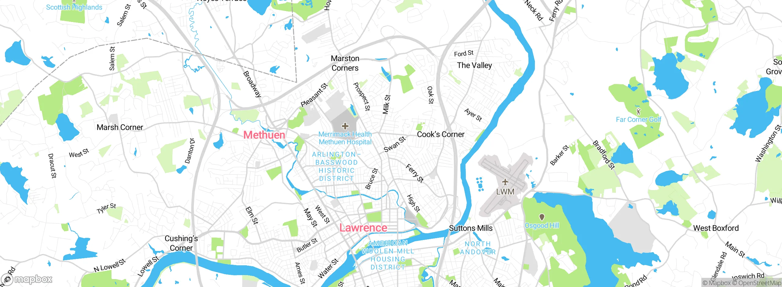 Map showing approximate location