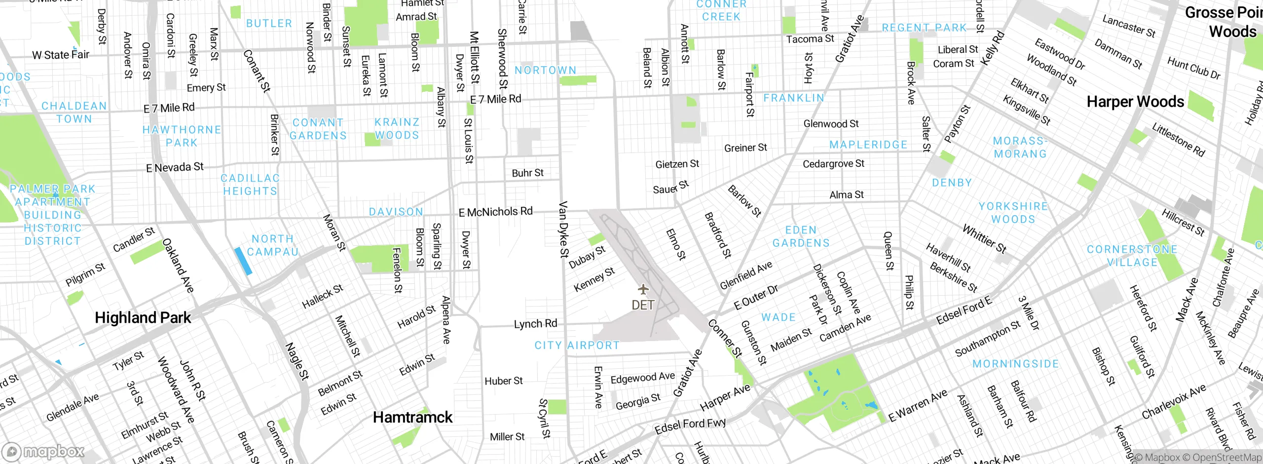 Map showing approximate location