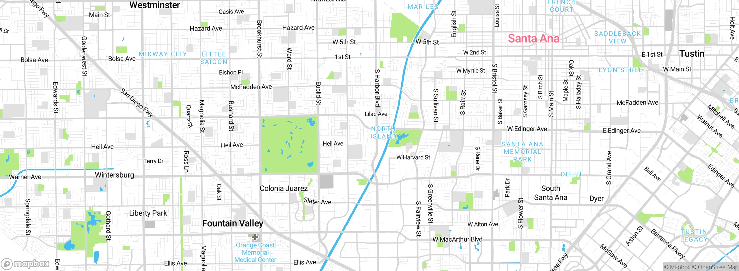 Map showing approximate location
