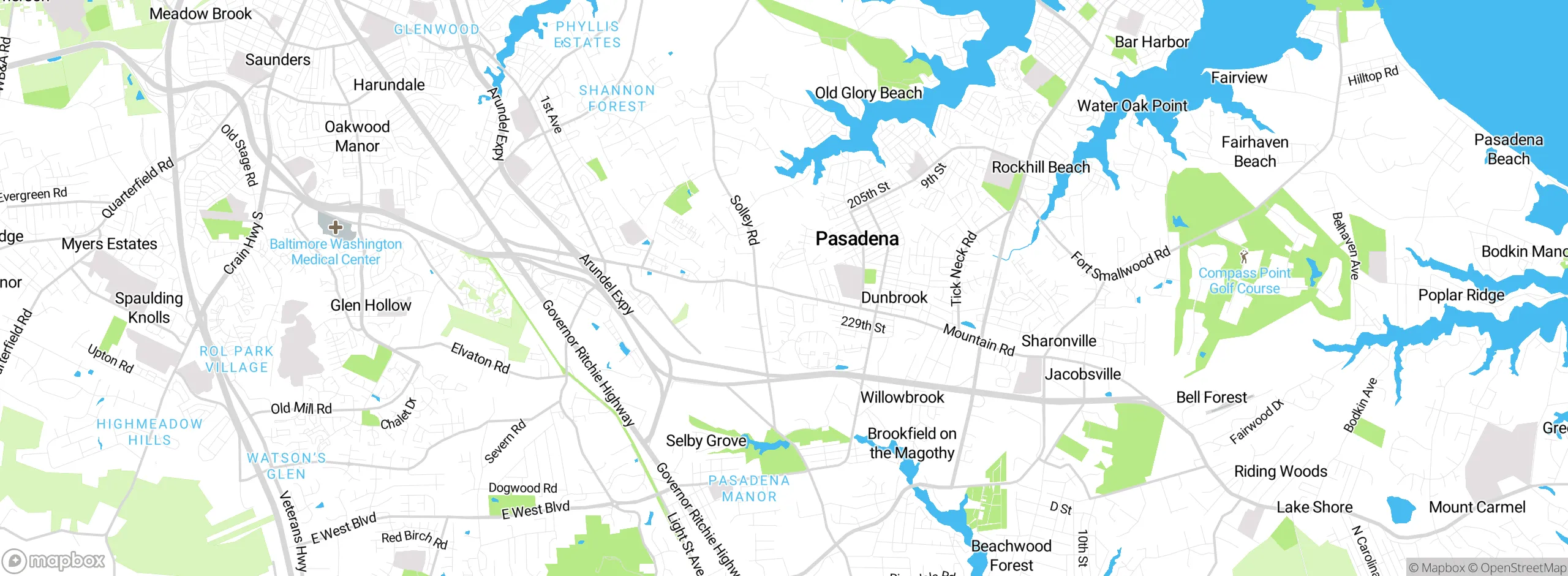 Map showing approximate location