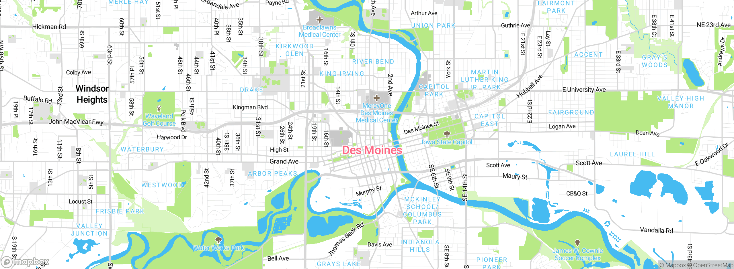 Map showing approximate location