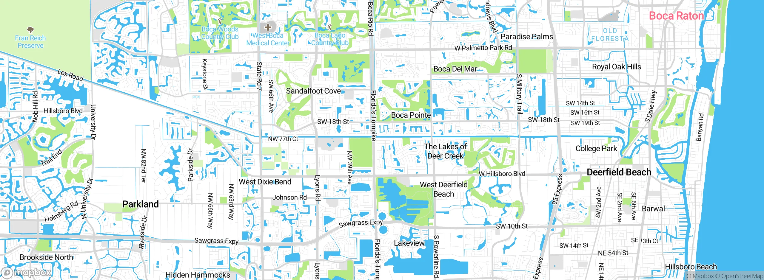 Map showing approximate location