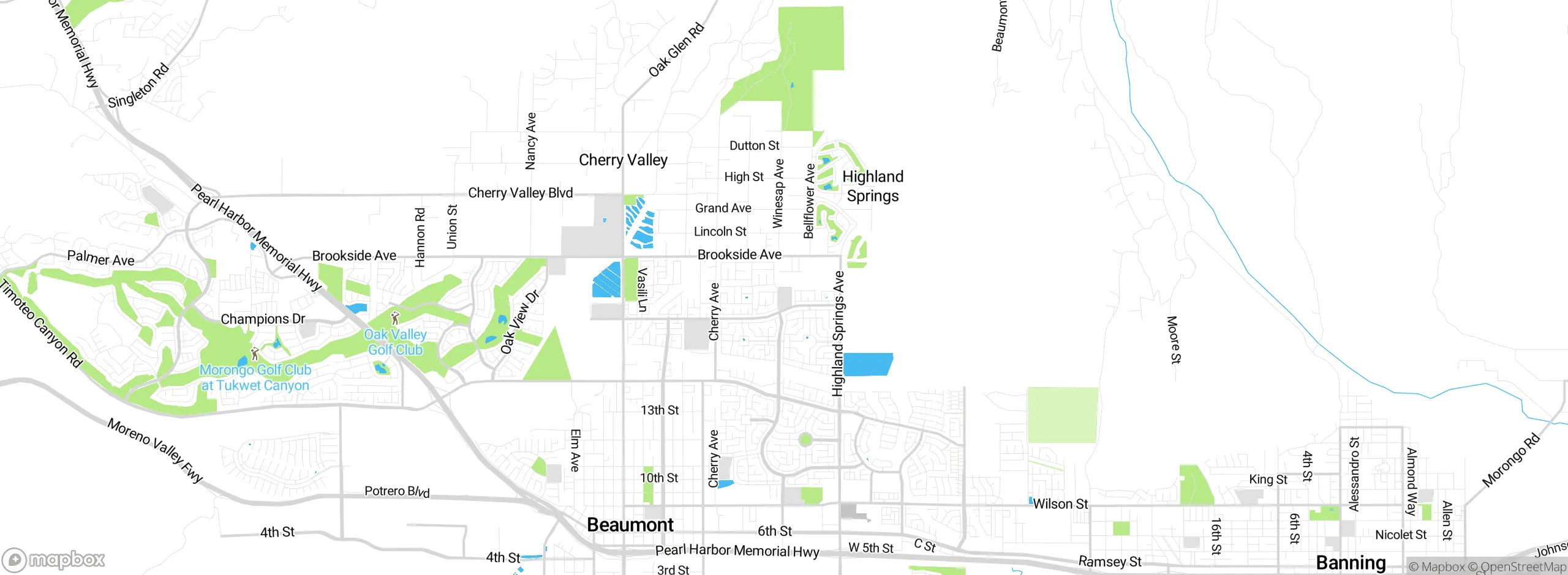 Map showing approximate location