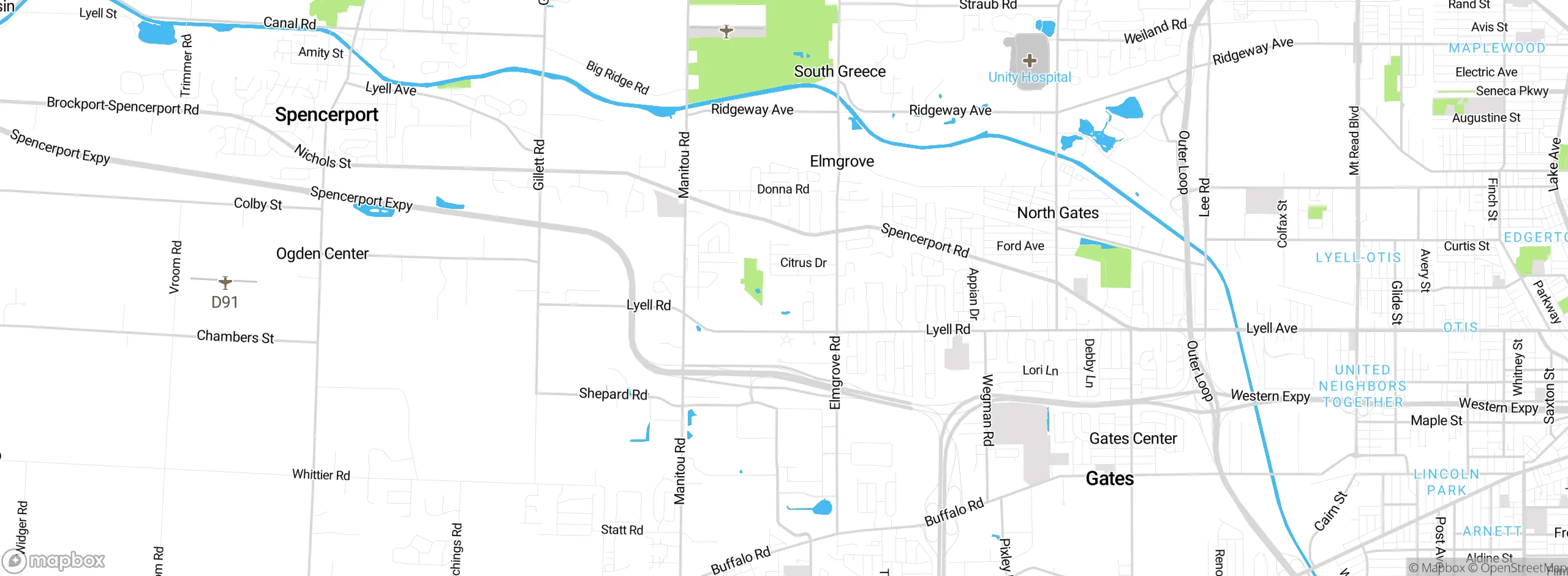 Map showing approximate location