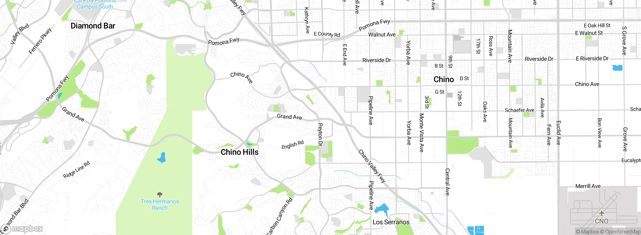 Map showing approximate location