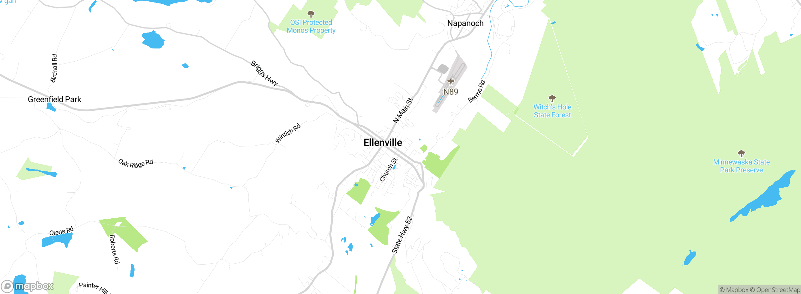 Map showing approximate location