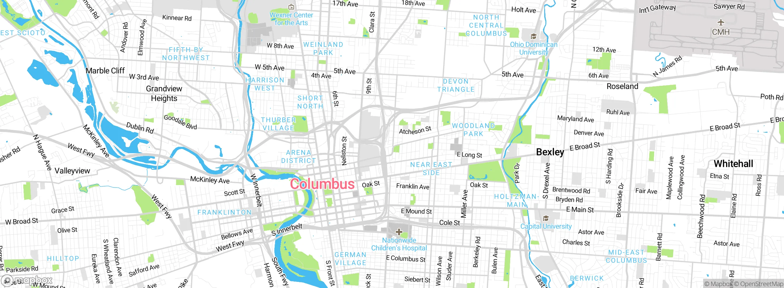 Map showing approximate location