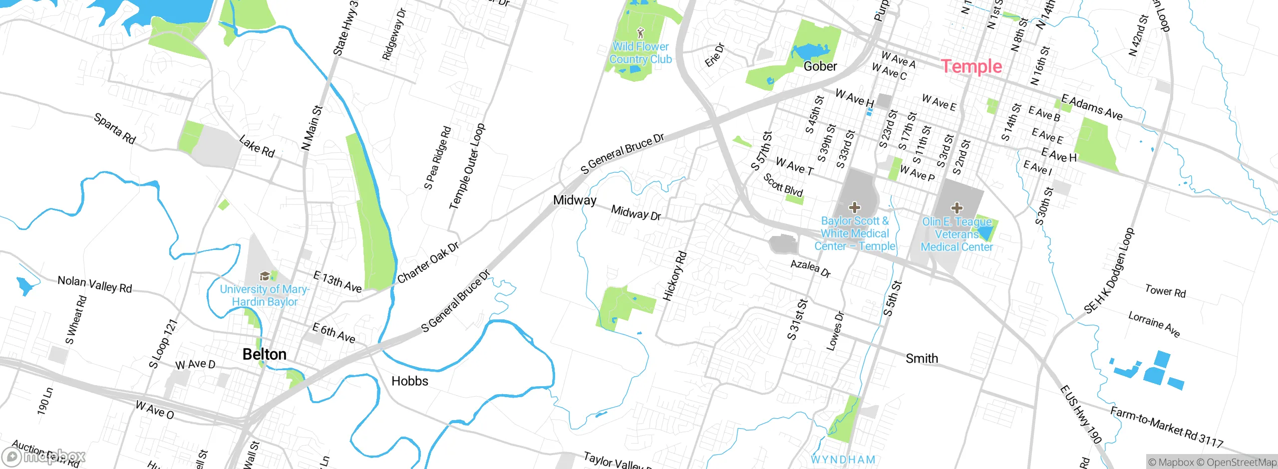 Map showing approximate location