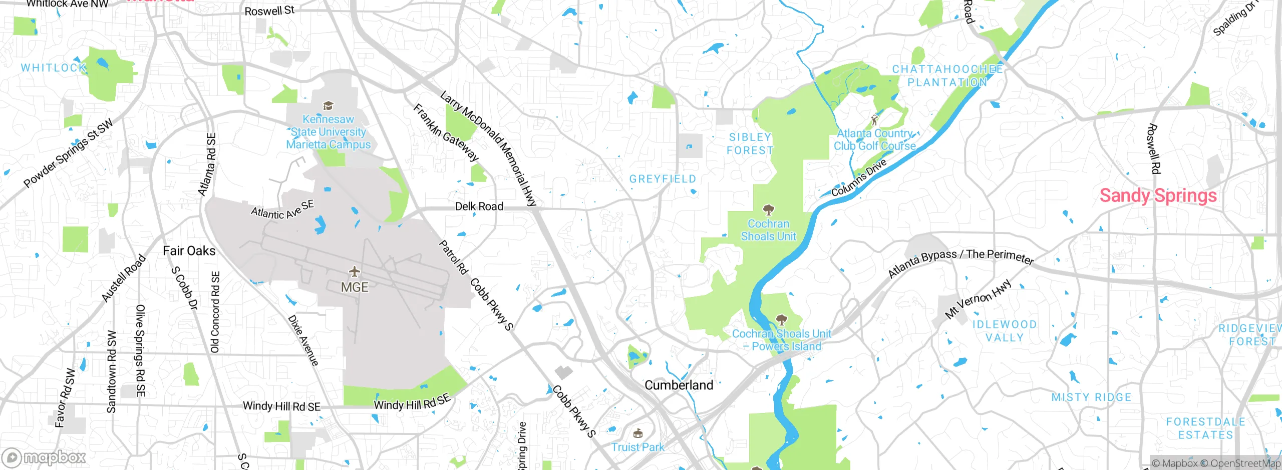 Map showing approximate location