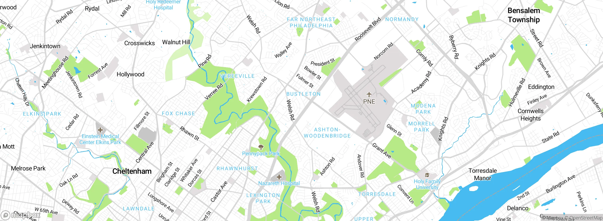 Map showing approximate location