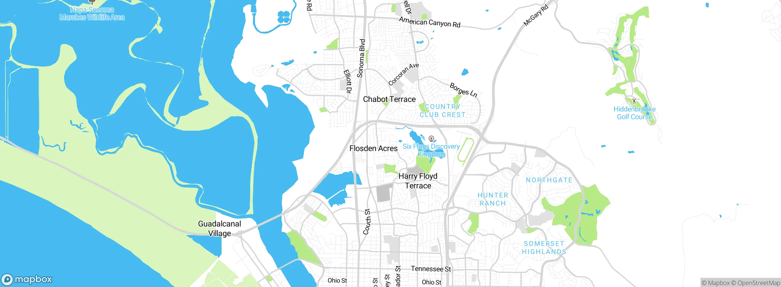 Map showing approximate location