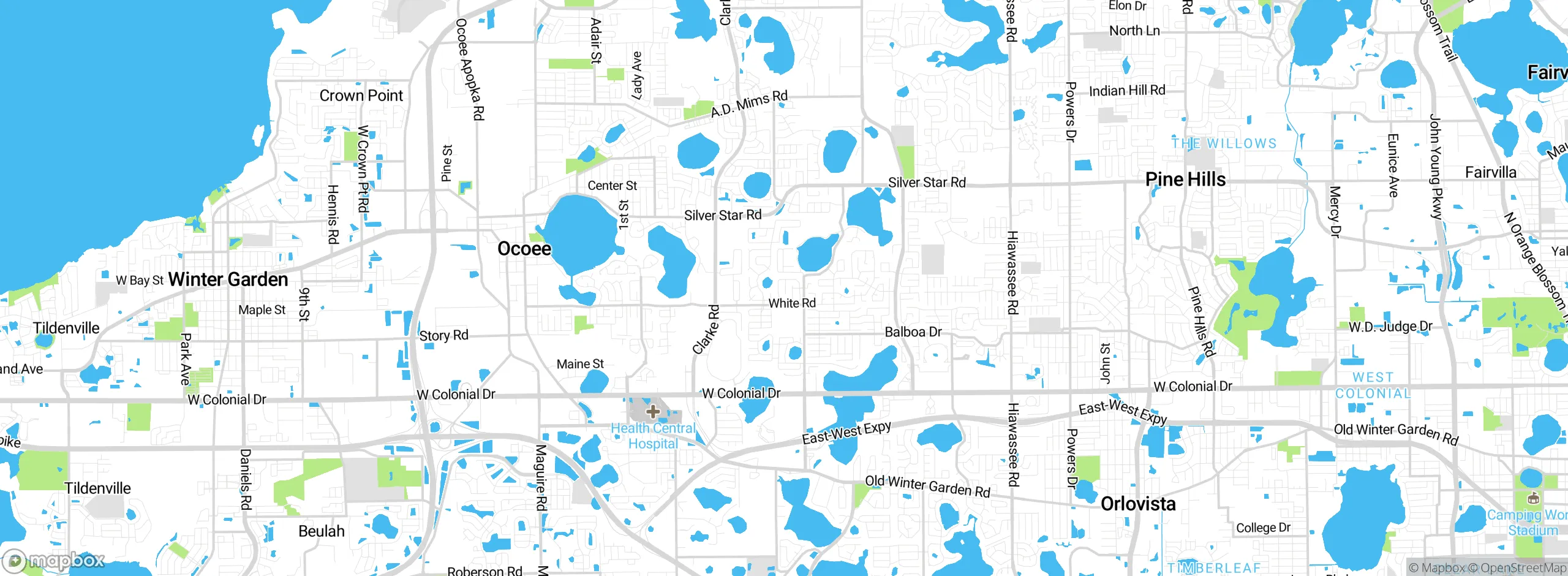 Map showing approximate location