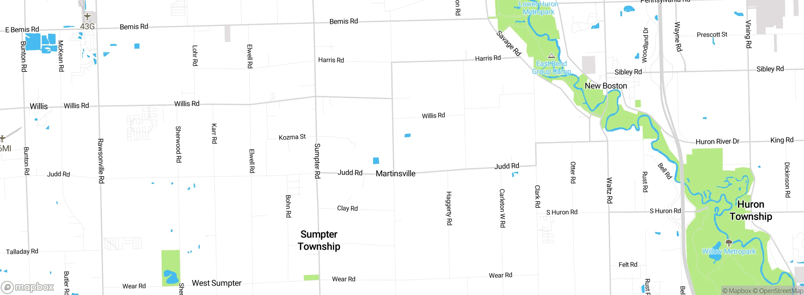Map showing approximate location