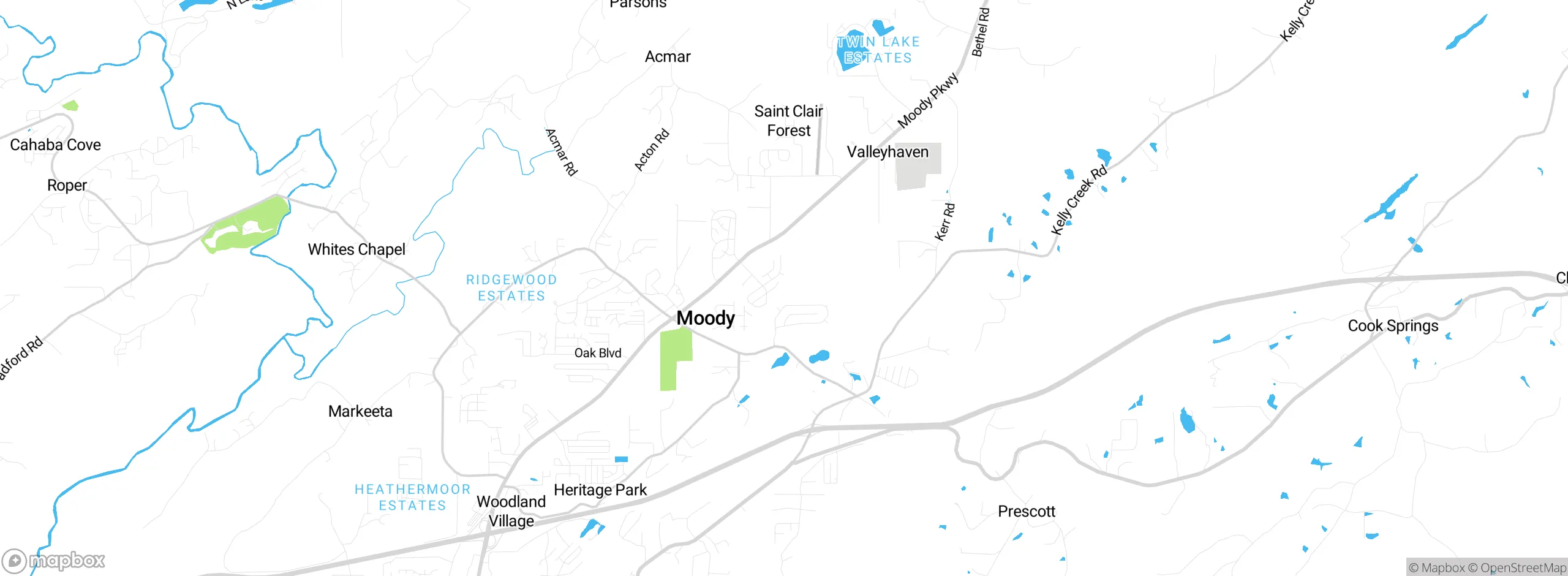 Map showing approximate location