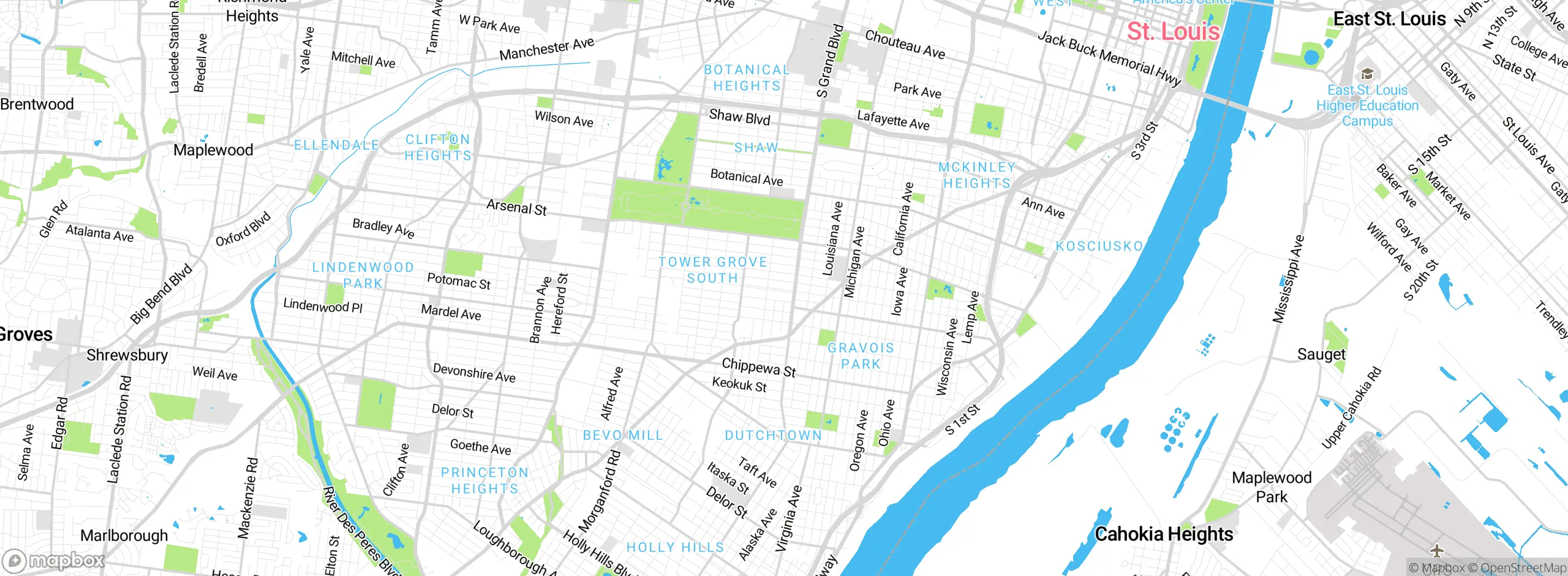 Map showing approximate location