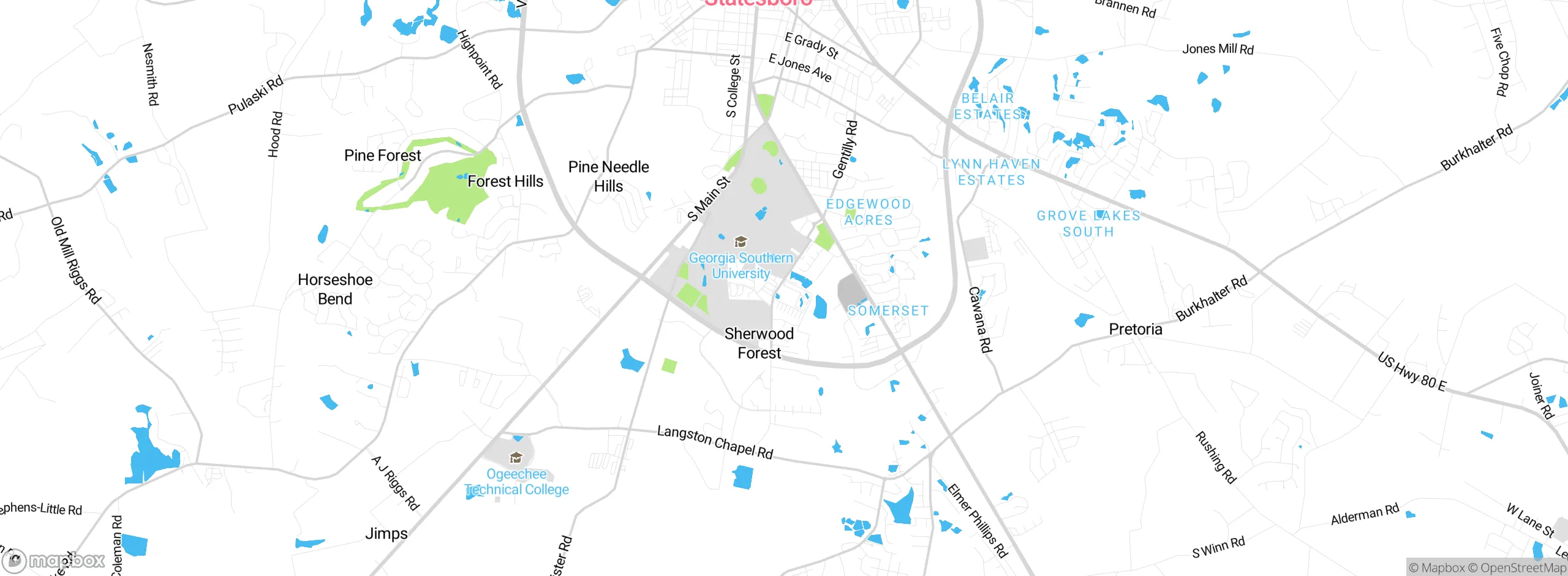 Map showing approximate location