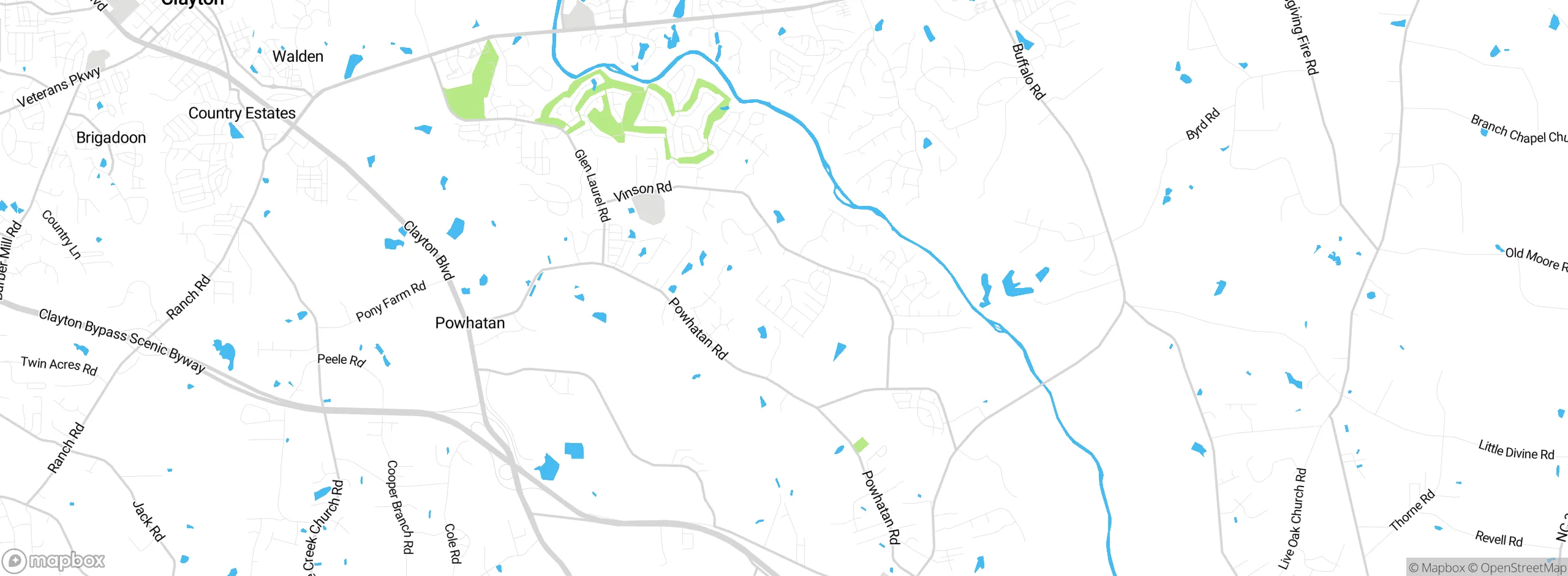 Map showing approximate location