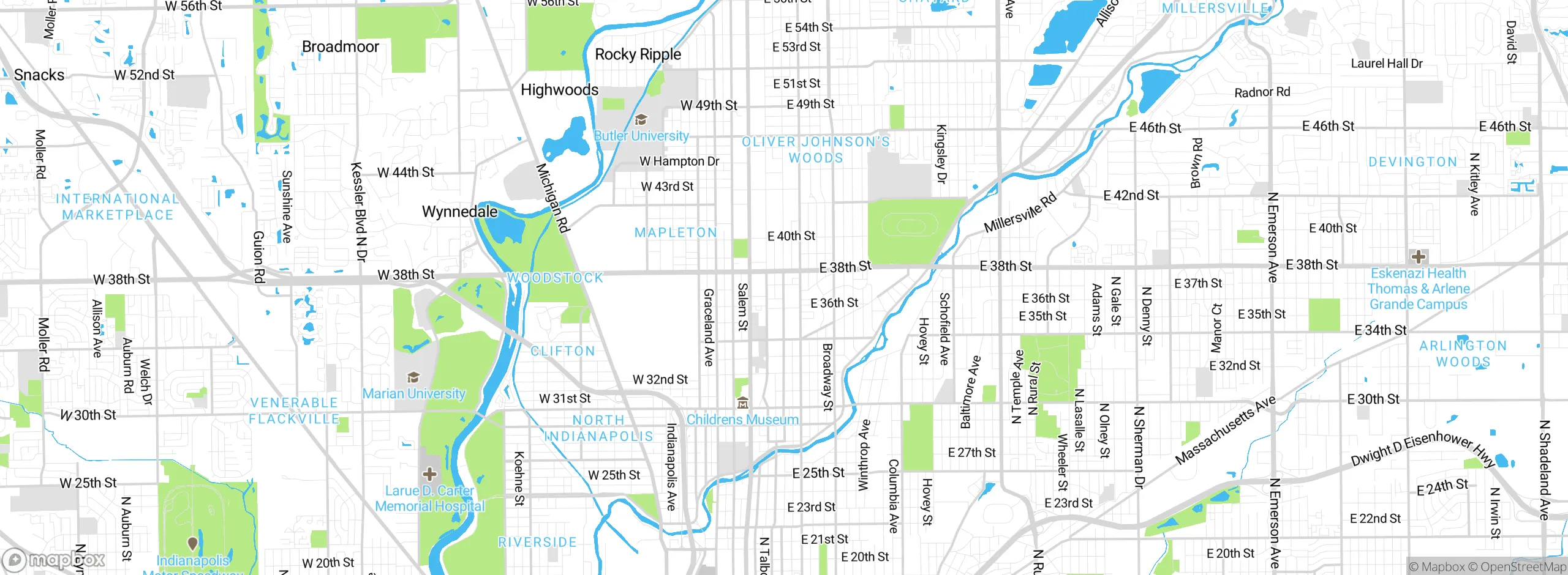 Map showing approximate location
